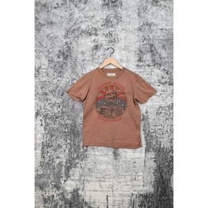 Imogene and Willie Skeleton Graphic Short Sleeve Worn In T Shirt